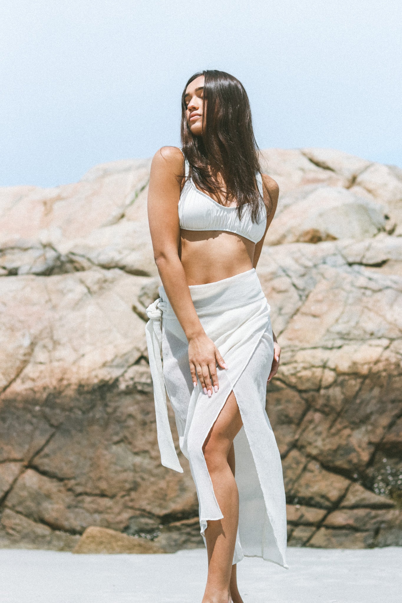 The Lemonikia Wrap | Ivory