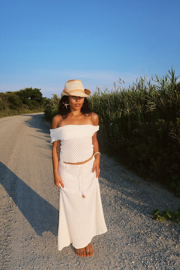 Crochet Off-The-Shoulder Top