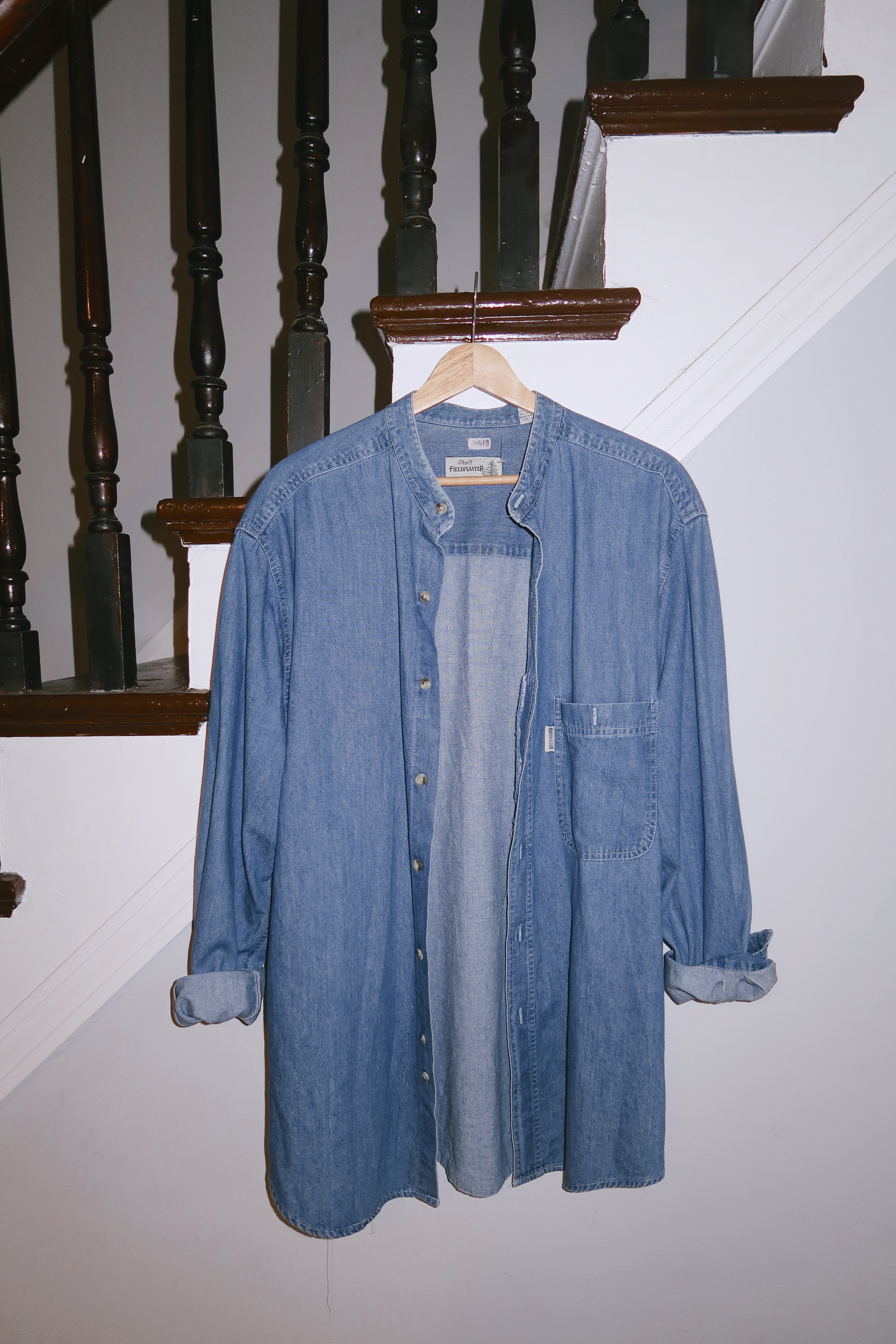 Field Master Denim Button-Up — 100% Cotton