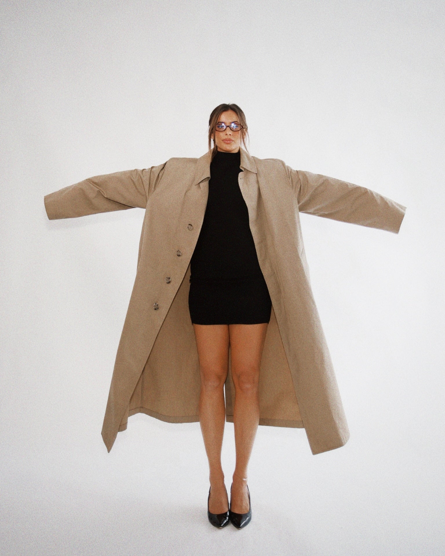 Vintage 1990's Authentic Men's Camel Trench Coat (Sourced in Boston, MA)