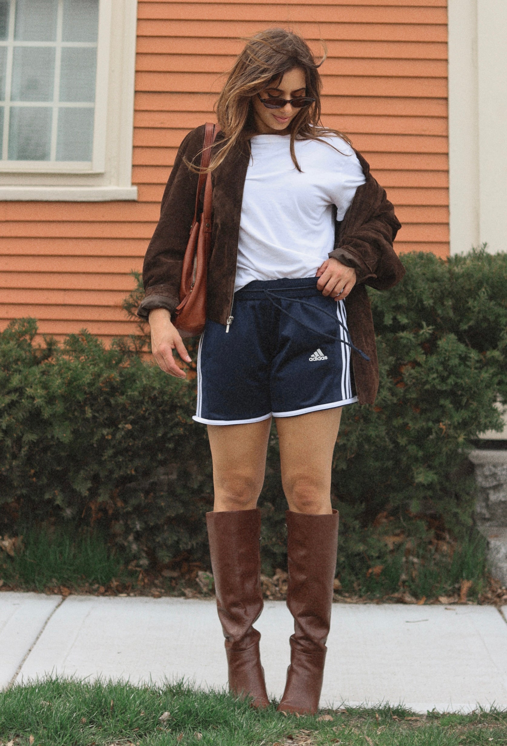 Upcycled Track Shorts- Adidas
